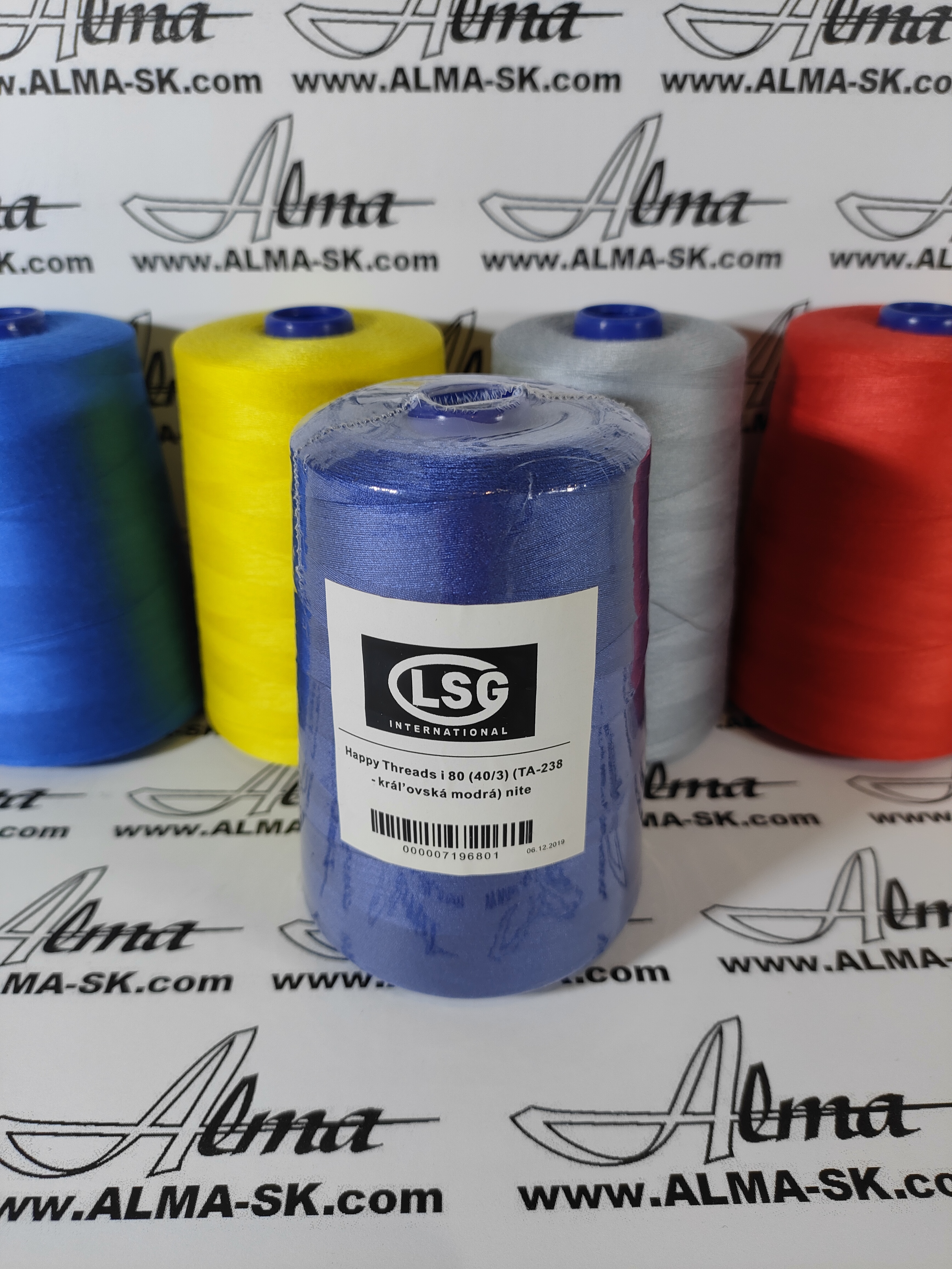 Happy Threads i 80 (40/3) (TA-238 - kráľovská modrá) nite 5.000y