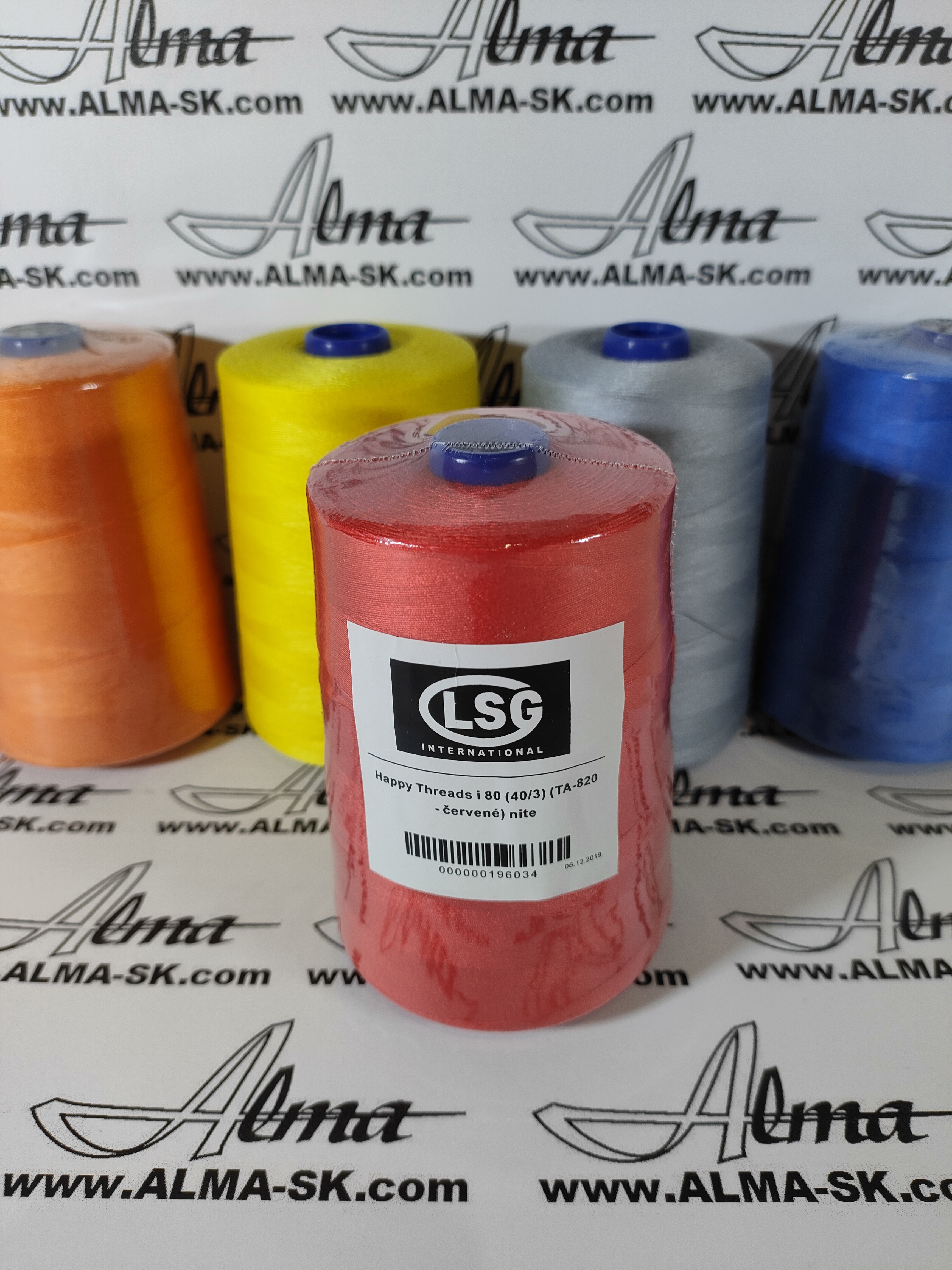 Happy Threads i 80 (40/3) (TA-820 - červené) nite 5.000y