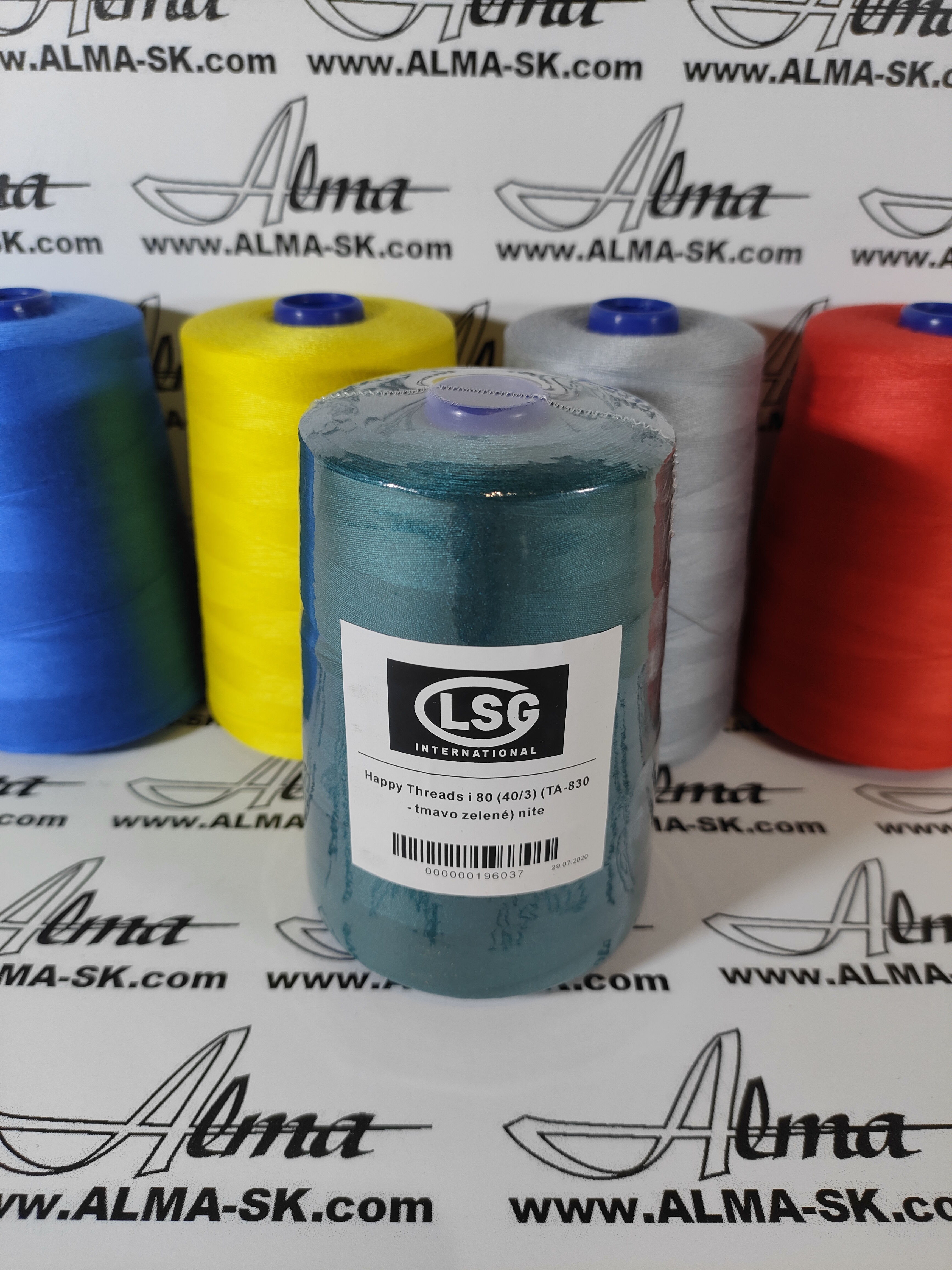 Happy Threads i 80 (40/3) (TA-830 - tmavo zelené) nite 5.000y