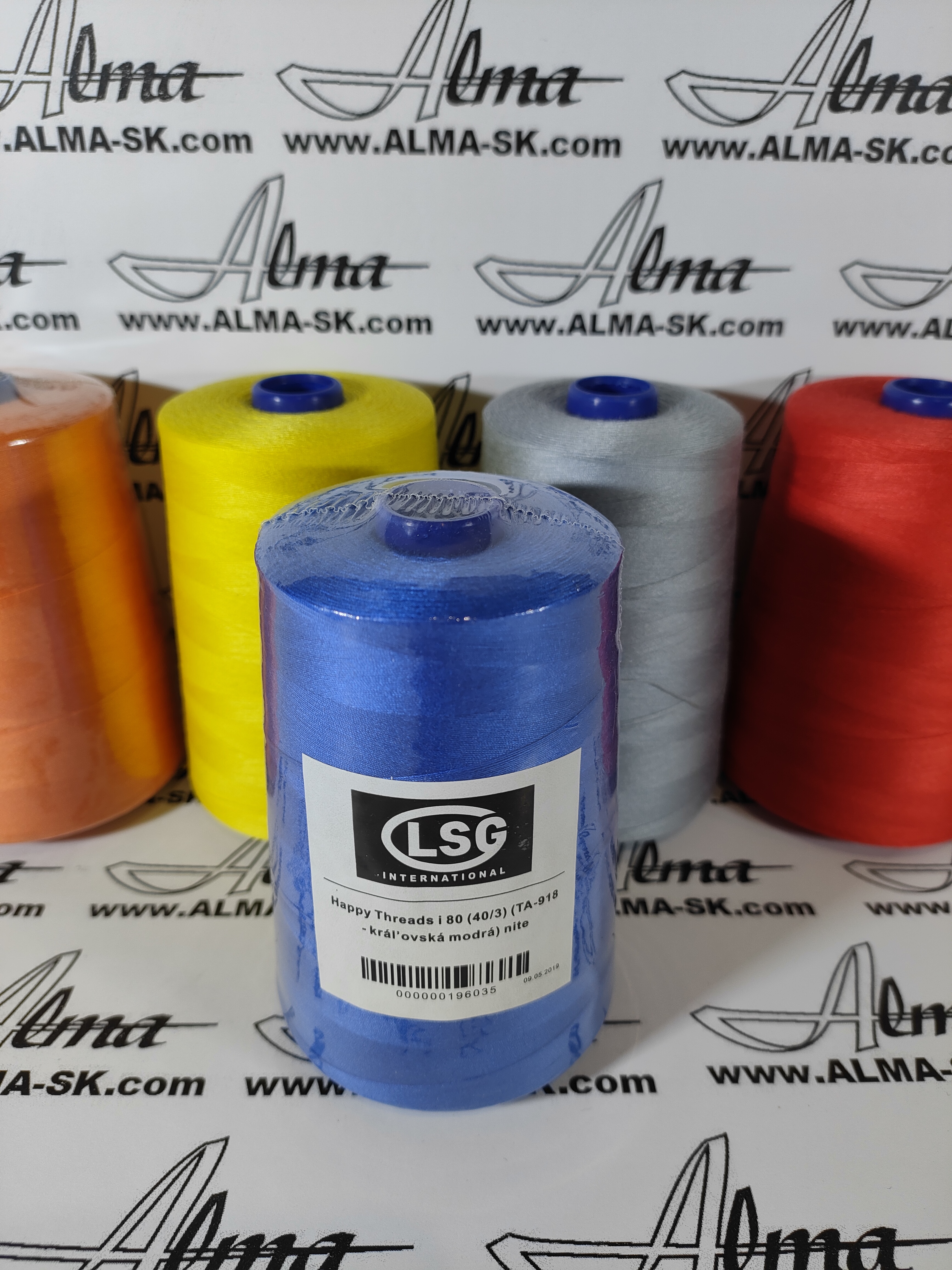 Happy Threads i 80 (40/3) (TA-918 - kráľovská modrá) nite 5.000y