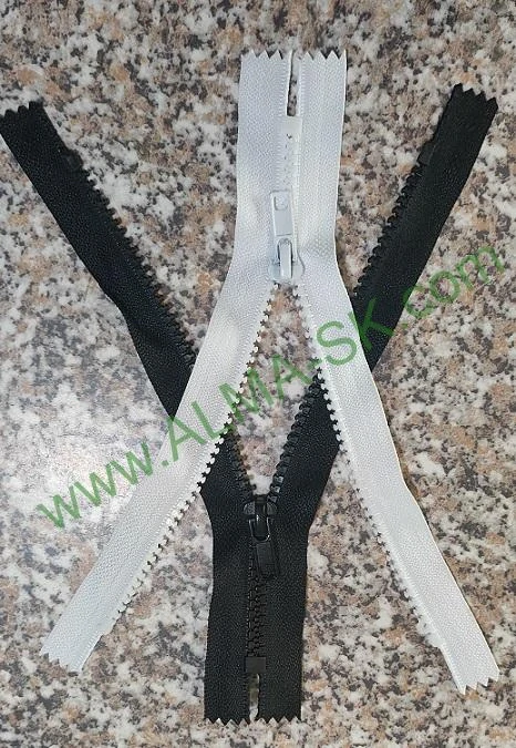 K6S kostený zips (6 mm) 12 cm čierny